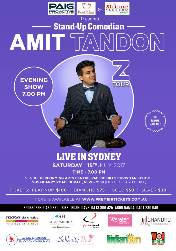 Amit Tandon The Married Guy Stand Up Comedian Live in Sydney (7:00 PM)