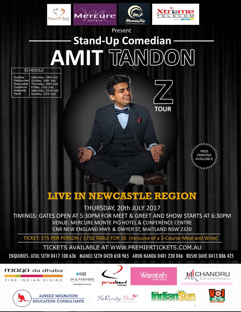 Amit Tandon The Married Guy Stand Up Comedian – Live in Newcastle Region